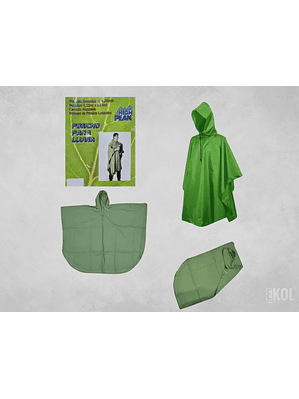 Poncho Lluvia Vinil Adulto Outdoor 