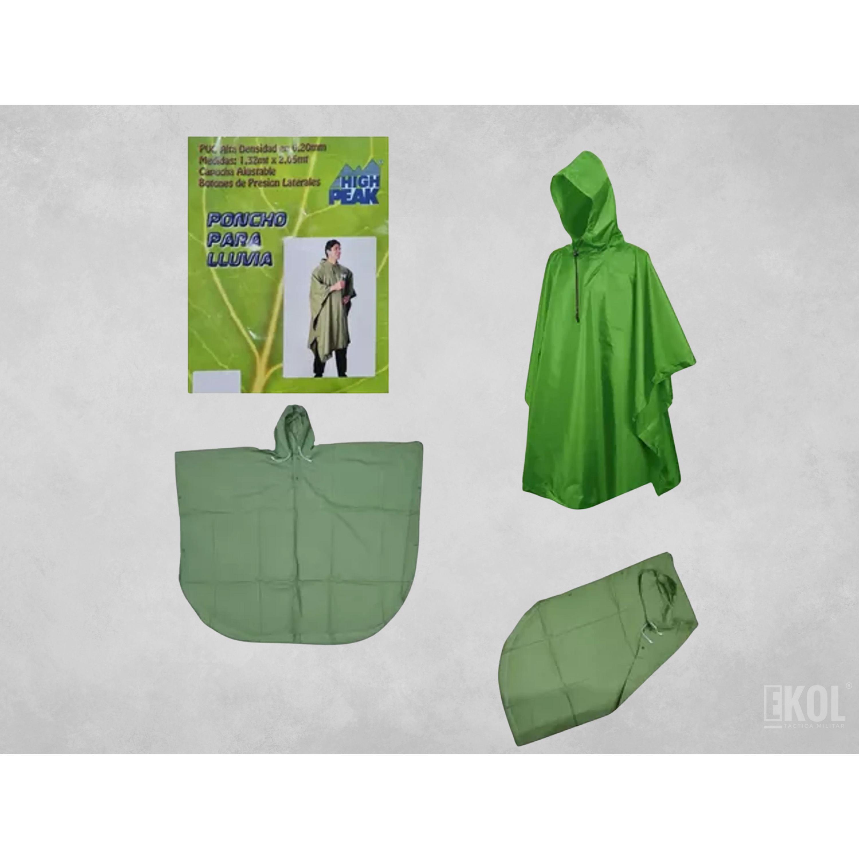 Poncho Lluvia Vinil Adulto Outdoor  1