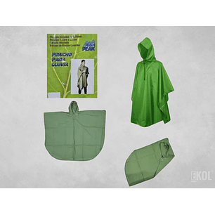 Poncho Lluvia Vinil Adulto Outdoor 