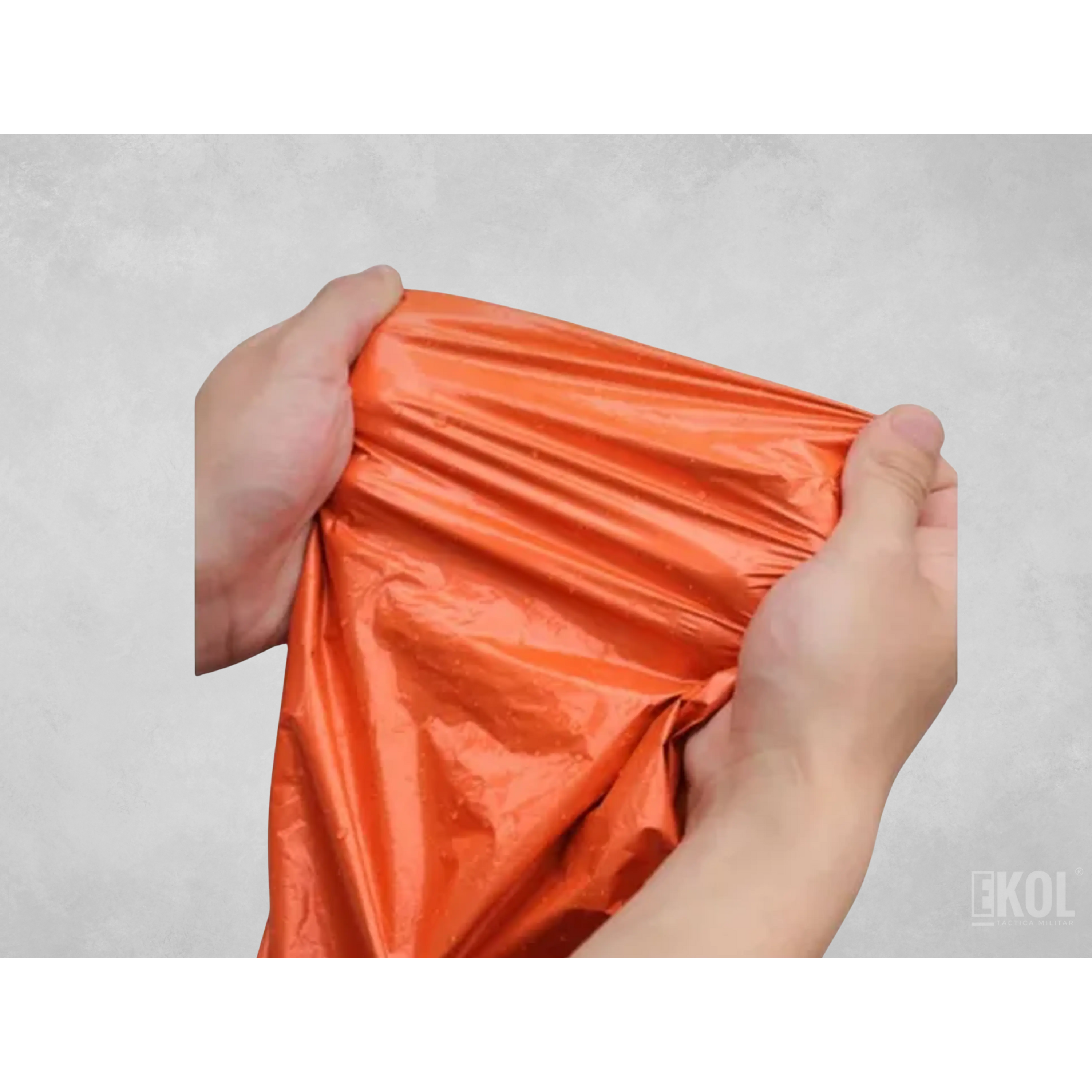 Poncho Emergencia Manta Térmica Reversible Reflectante Sos 8