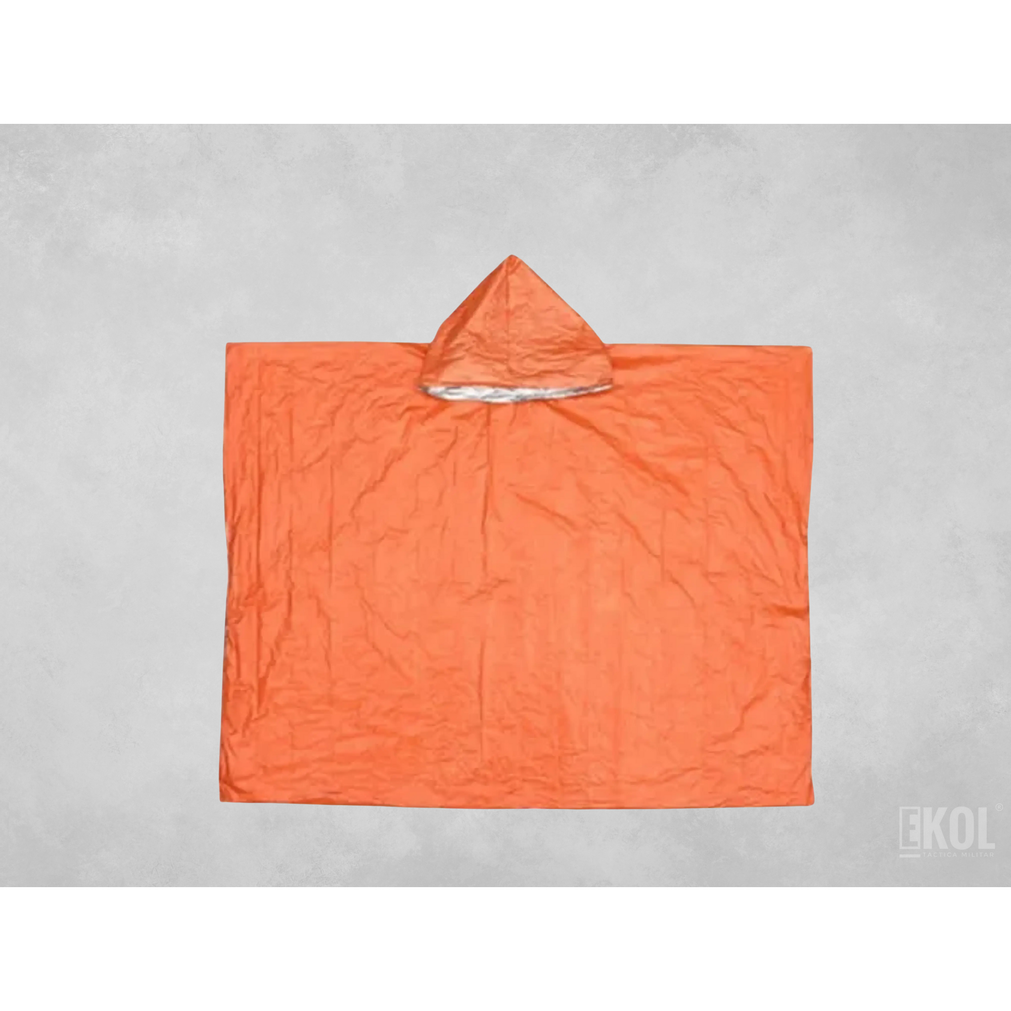 Poncho Emergencia Manta Térmica Reversible Reflectante Sos 6