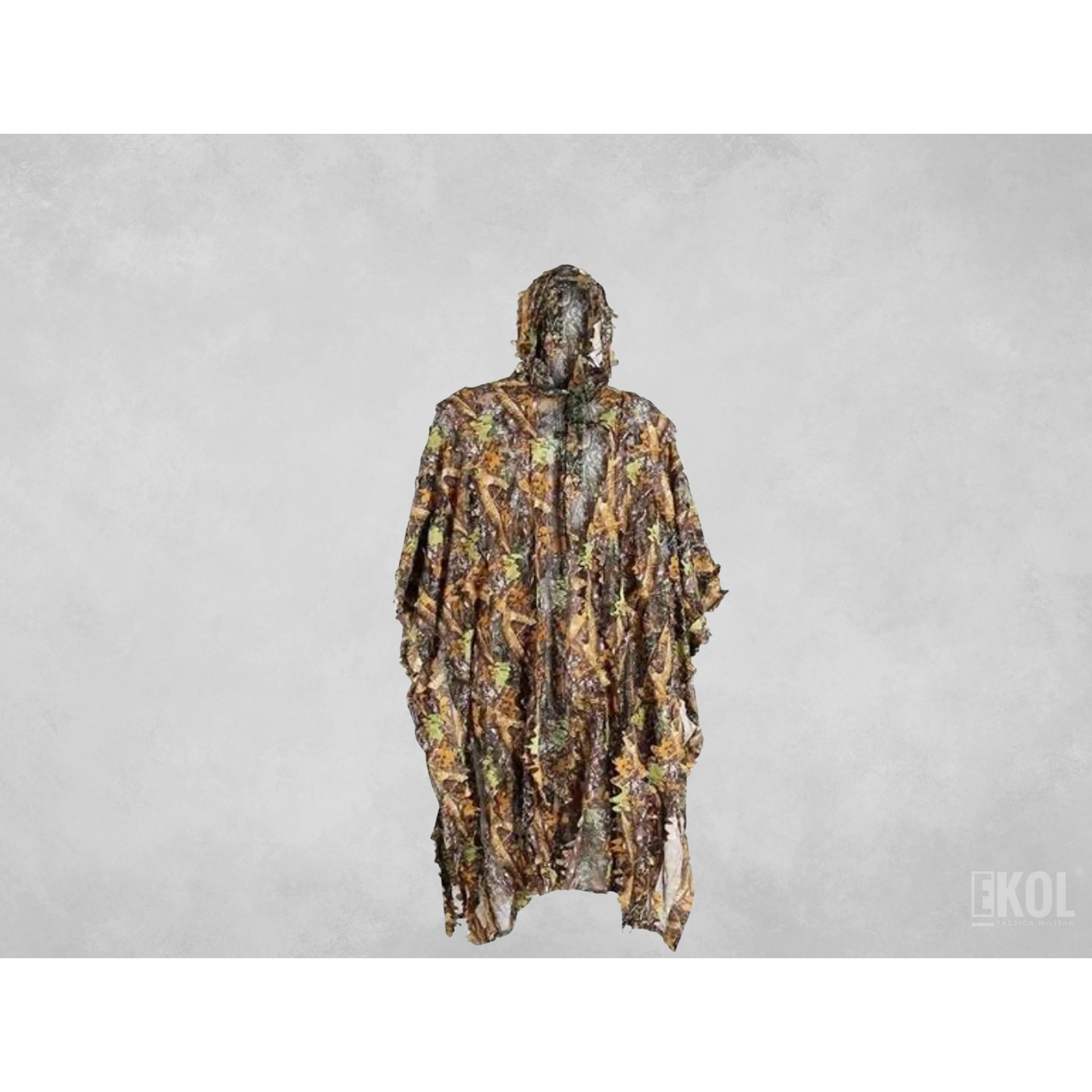 Poncho Hojas Camuflaje 3d Capa Sigiloso Trajes  5