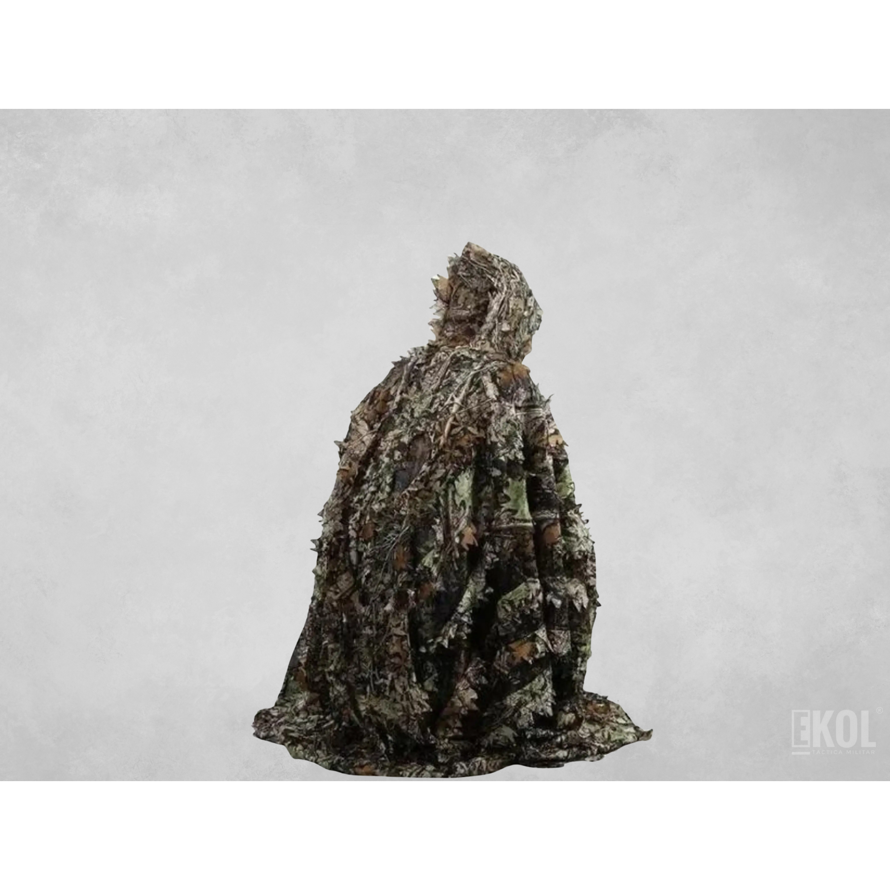 Poncho Hojas Camuflaje 3d Capa Sigiloso Trajes  1