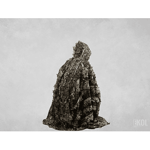 Poncho Hojas Camuflaje 3d Capa Sigiloso Trajes 