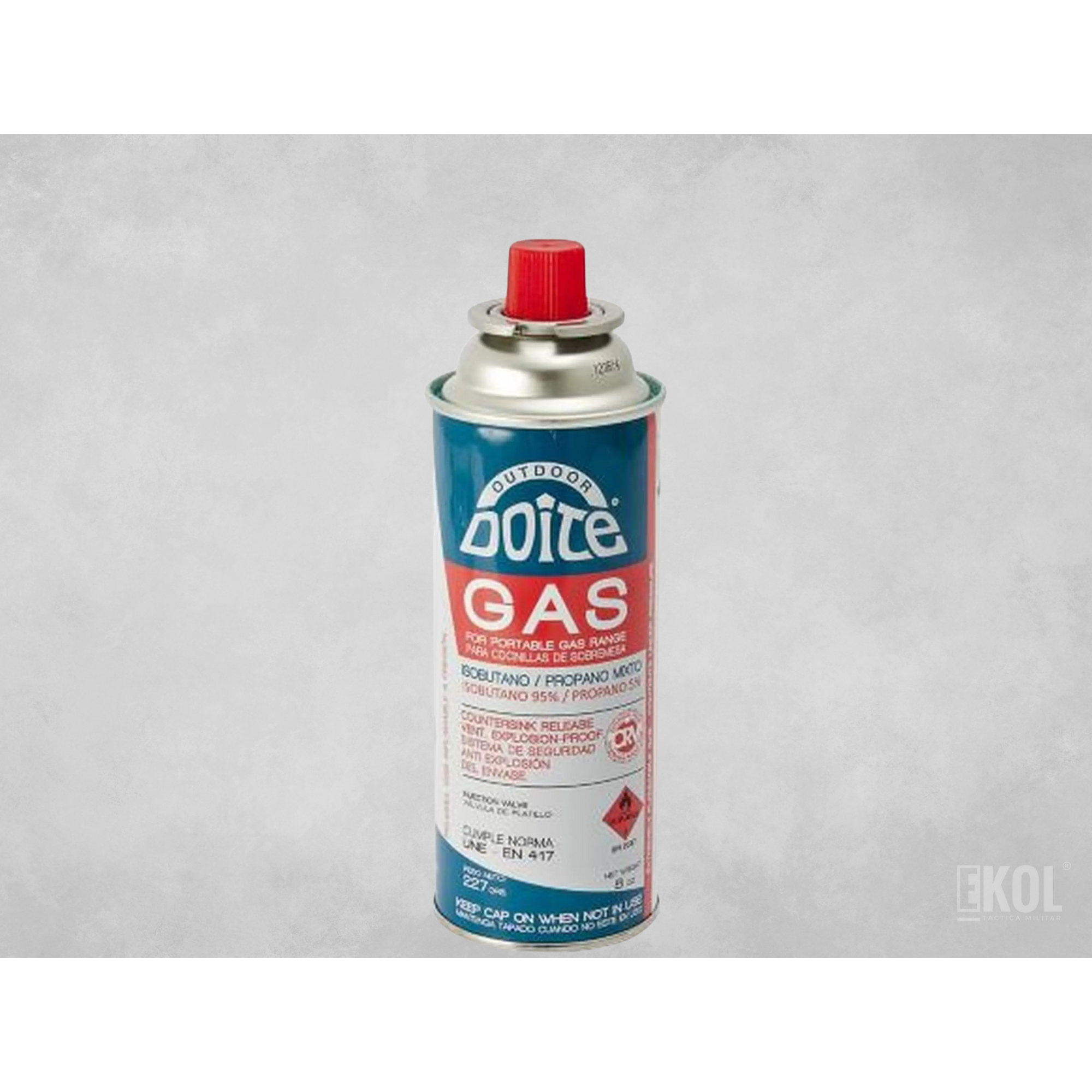 GAS BUTANO 227GRS CAMPING CON VÁLVULA 1