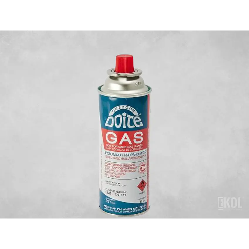 GAS BUTANO 227GRS CAMPING CON VÁLVULA 1
