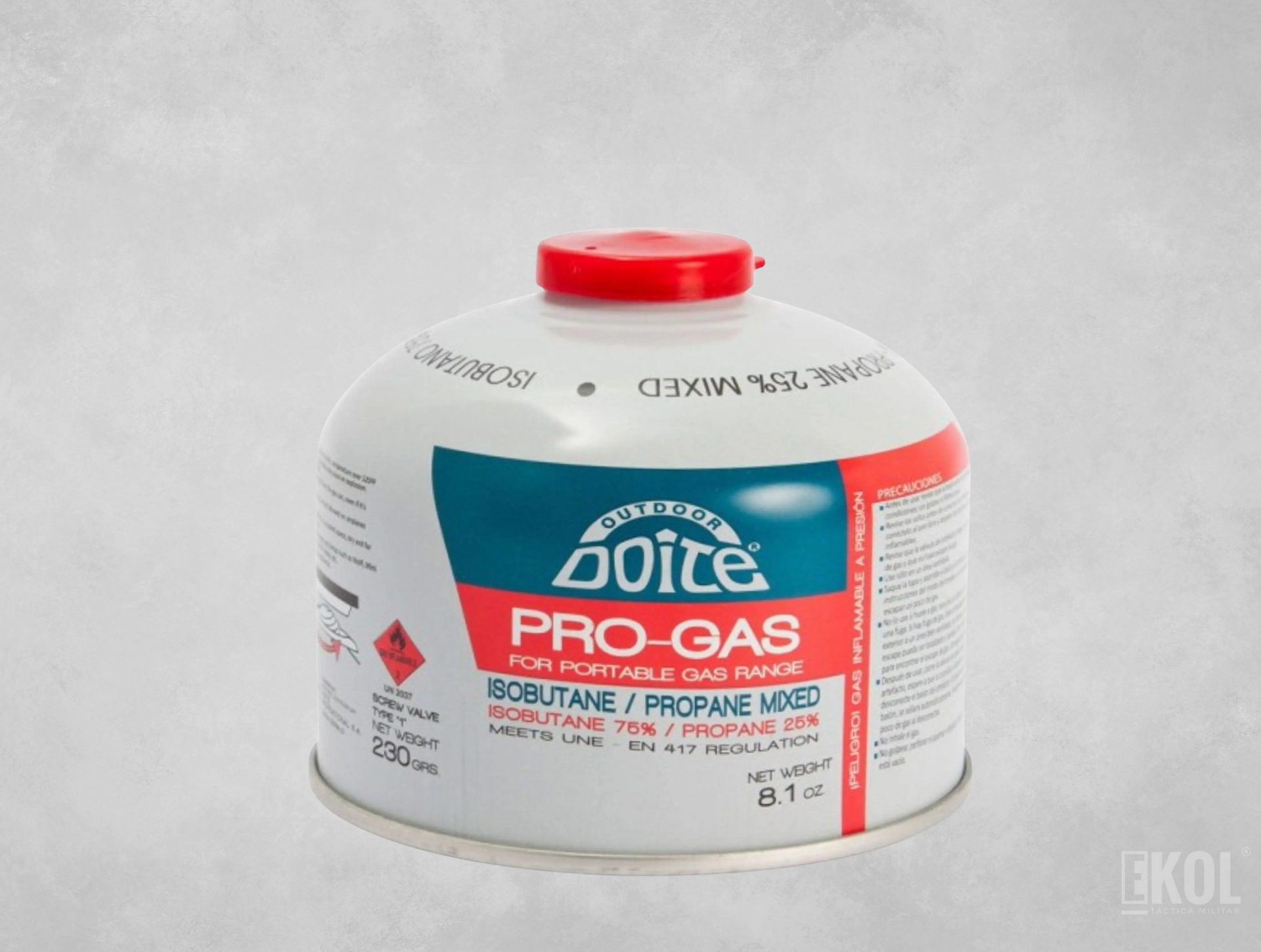 Gas Butano 230grs Para Cocinillas Lámparas Camping