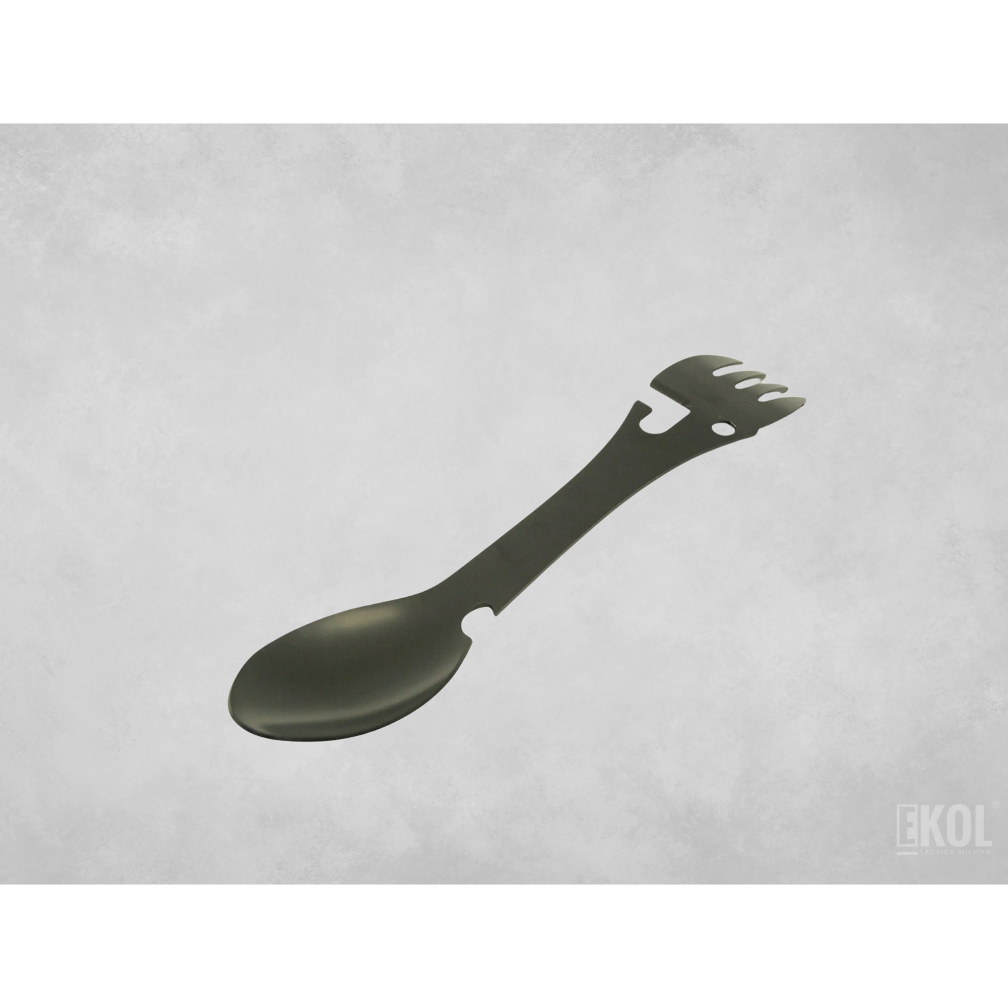 Cuchillo Cuchara Tenedor 5 En 1 - Camping 100 Hierro 1