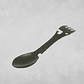 Cuchillo Cuchara Tenedor 5 En 1 - Camping 100 Hierro - Miniatura 1