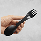 Cuchillo Cuchara Tenedor 5 En 1 - Camping 100 Hierro - Miniatura 2