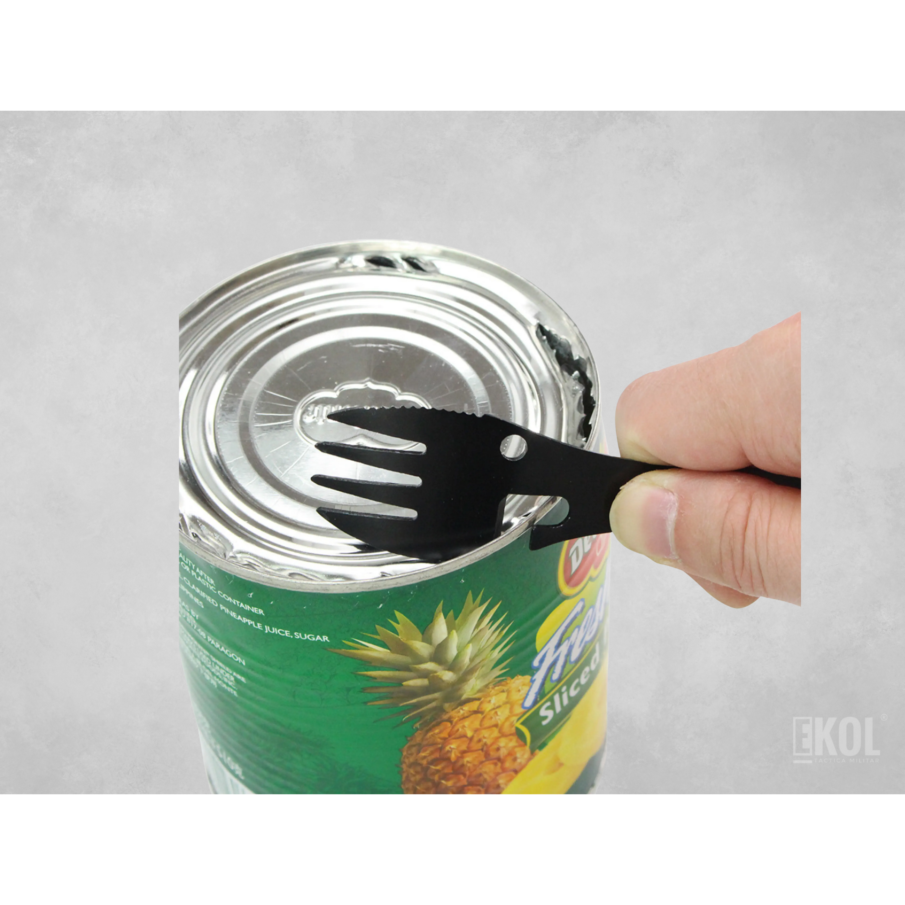 Cuchillo Cuchara Tenedor 5 En 1 - Camping 100 Hierro 6