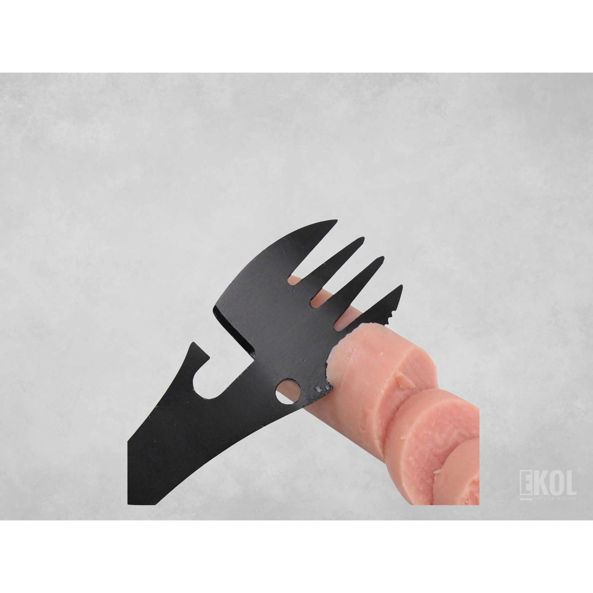 Cuchillo Cuchara Tenedor 5 En 1 - Camping 100 Hierro 7