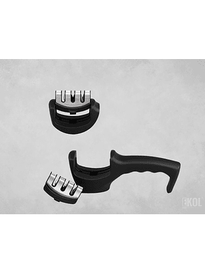 Afilador Cuchillo Tijera Cocina 3 Ranuras Acero Cerámica