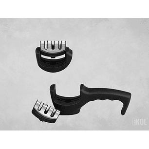 Afilador Cuchillo Tijera Cocina 3 Ranuras Acero Cerámica