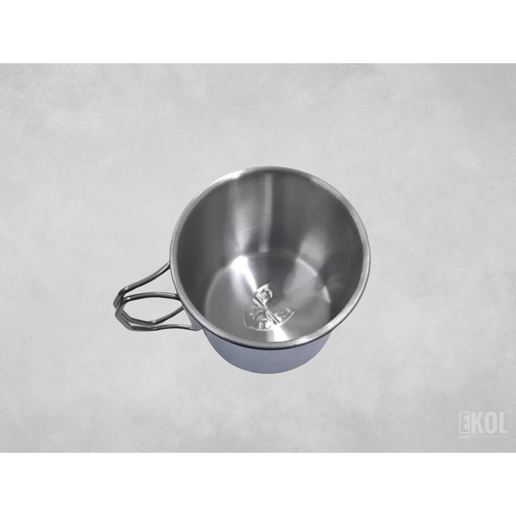 Vaso Portátil Acero Inoxidable Mosquetón Taza Camping 3