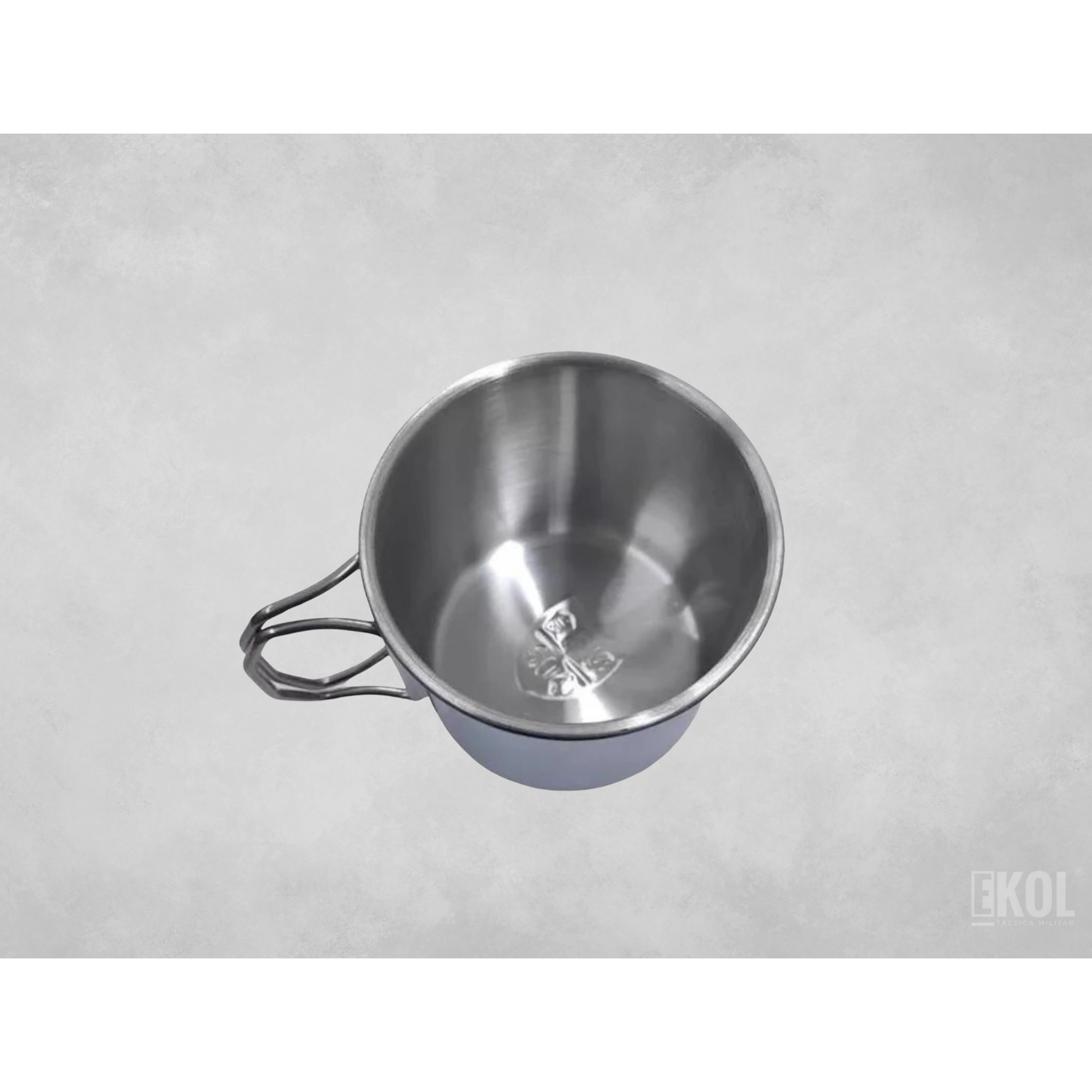 Vaso Portátil Acero Inoxidable Mosquetón Taza Camping 3