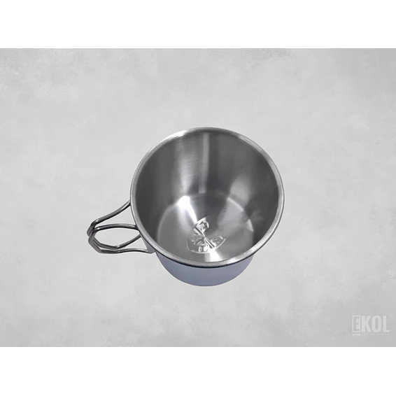 Vaso Portátil Acero Inoxidable Mosquetón Taza Camping 3