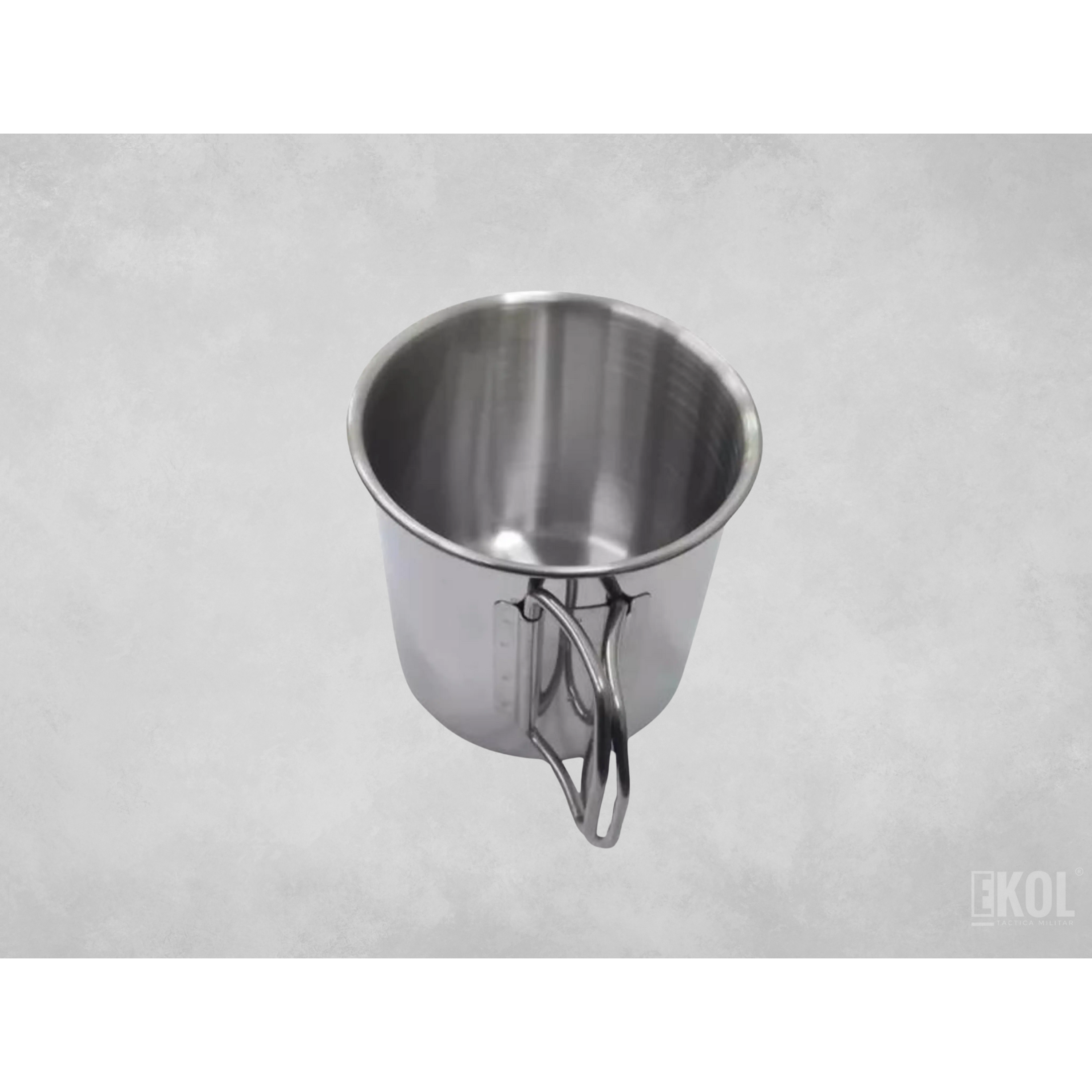 Vaso Portátil Acero Inoxidable Mosquetón Taza Camping 4