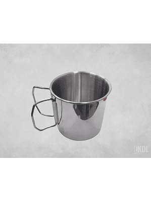 Vaso Portátil Acero Inoxidable Mosquetón Taza Camping