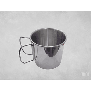 Vaso Portátil Acero Inoxidable Mosquetón Taza Camping