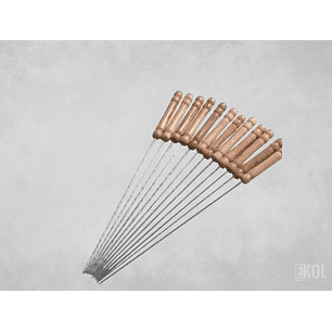 10 Pinchos Anticuchos Brochetas Asados Fierros Barbacoa 