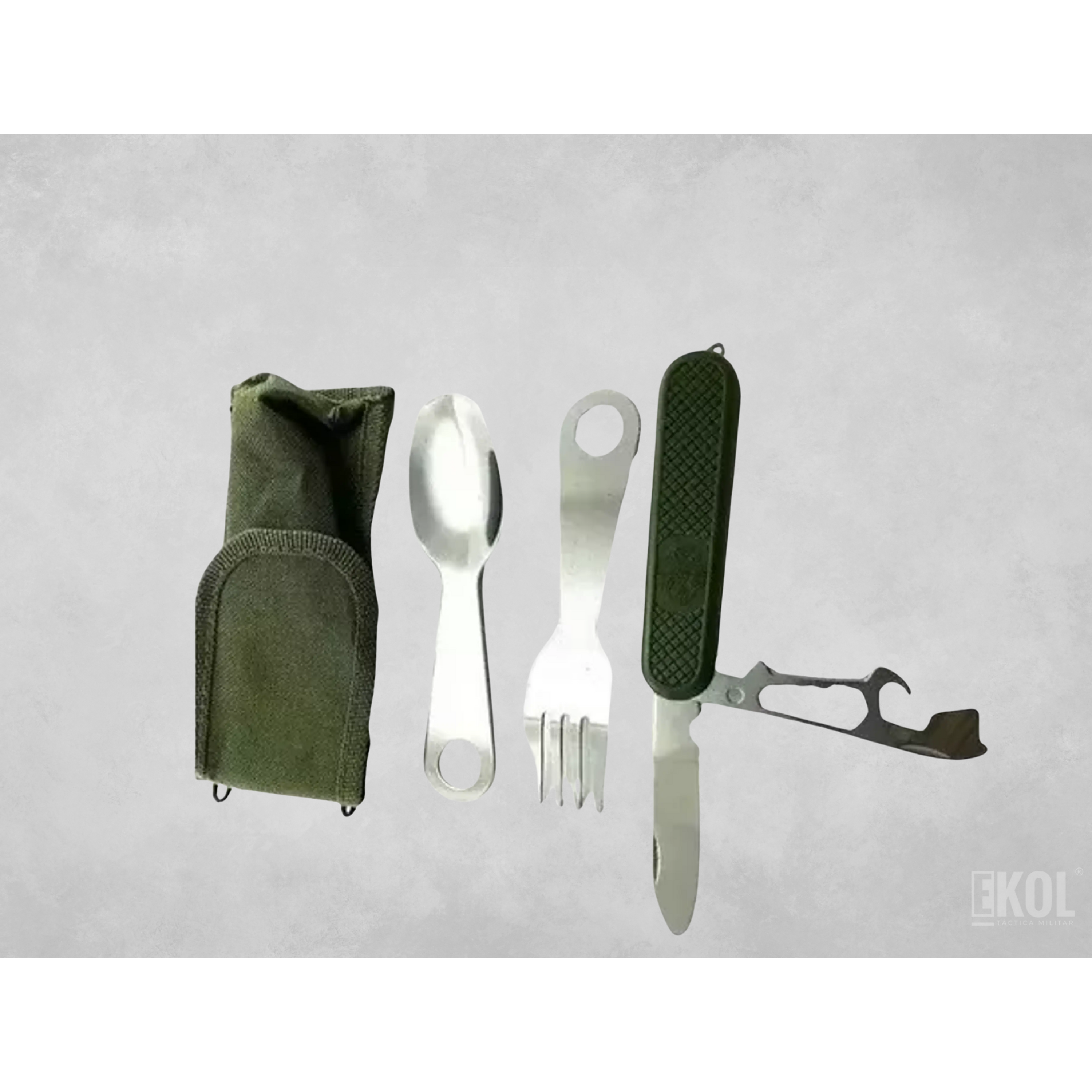 Set Cubiertos Camping Multiuso 9 En 1 Set Camping Portatil 4