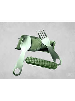 Set Cubiertos Camping Multiuso 9 En 1 Set Camping Portatil