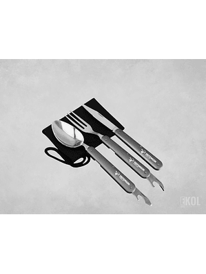 Set De Cubiertos Multifuncional Camping Outdoor Hogar