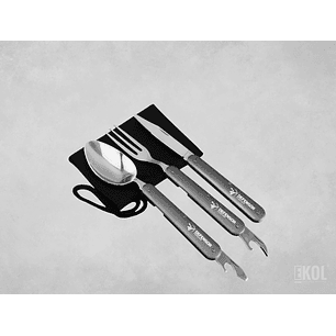 Set De Cubiertos Multifuncional Camping Outdoor Hogar