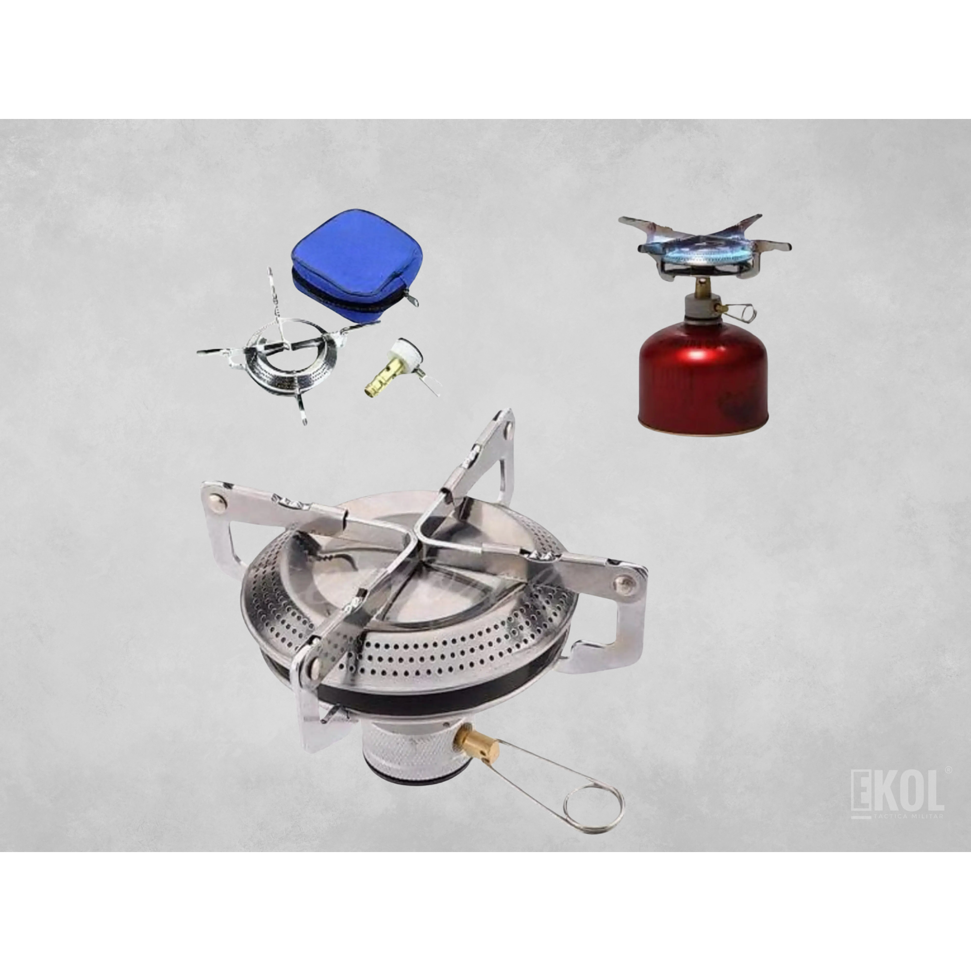 COCINILLA COMPACTA – TREKKING CAMPING OUTDOOR CAZA MILITAR 3