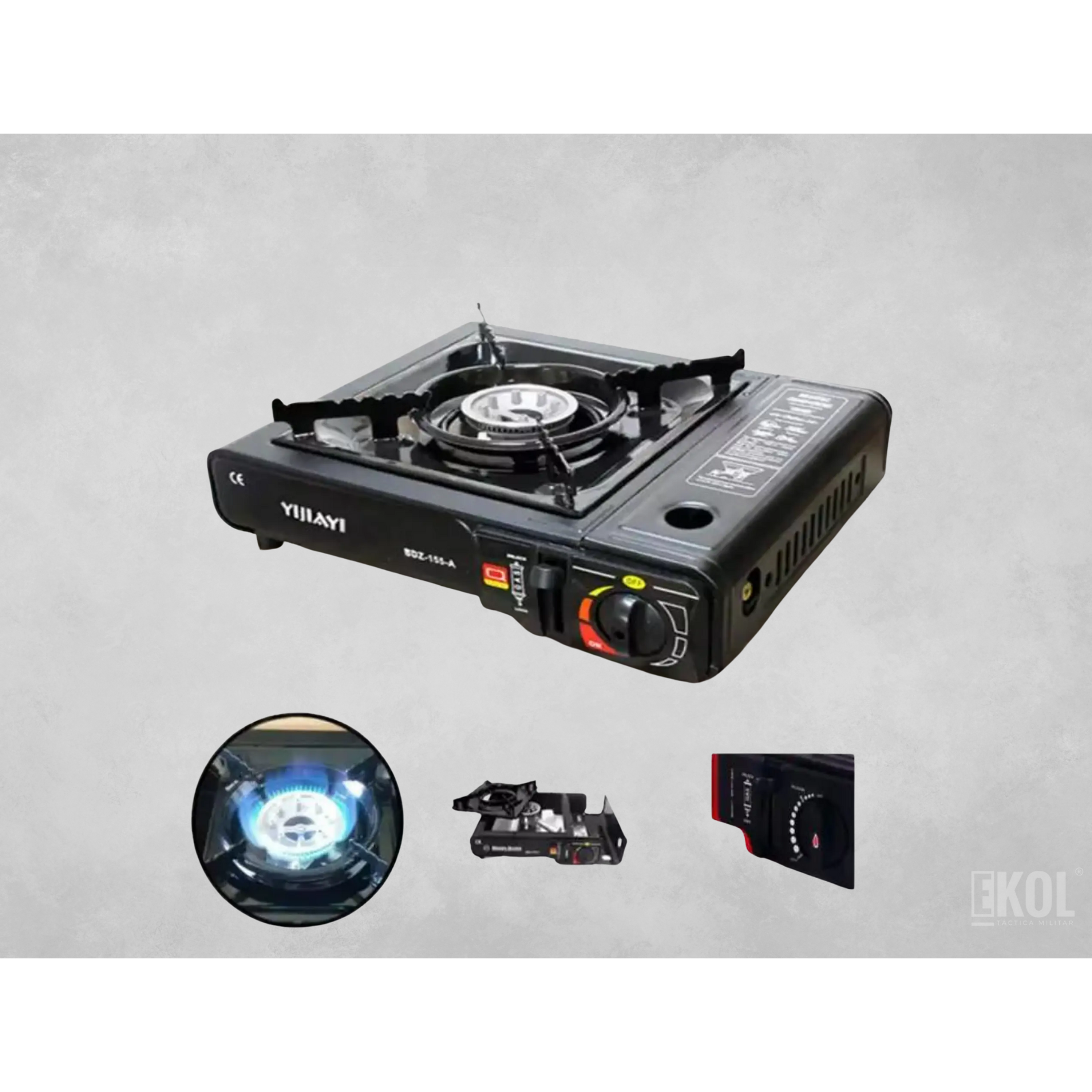 Cocinilla Estufa Cassette Portátil Senderismo Camping 3