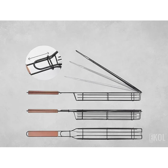 Fierros Anticucho Brocheta Pinchos Acero Verdura Parrilla 2