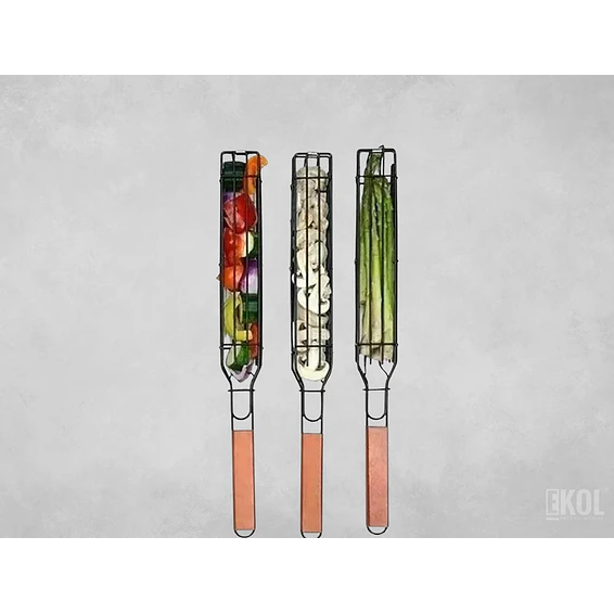Fierros Anticucho Brocheta Pinchos Acero Verdura Parrilla 3