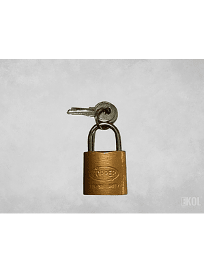 Candado Seguridad + Tres Llaves 25 mm