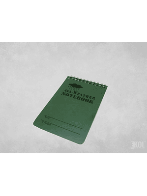 Libreta Militar Impermeable 13x8 cm