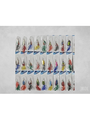 Señuelos Spinner Pesca - Truchas Ideal Ríos - Lagos Individual