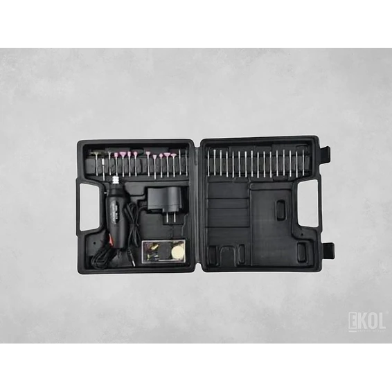 Taladro Rotativo Precisión Pasatiempos 60 Piezas + Accesorios 1