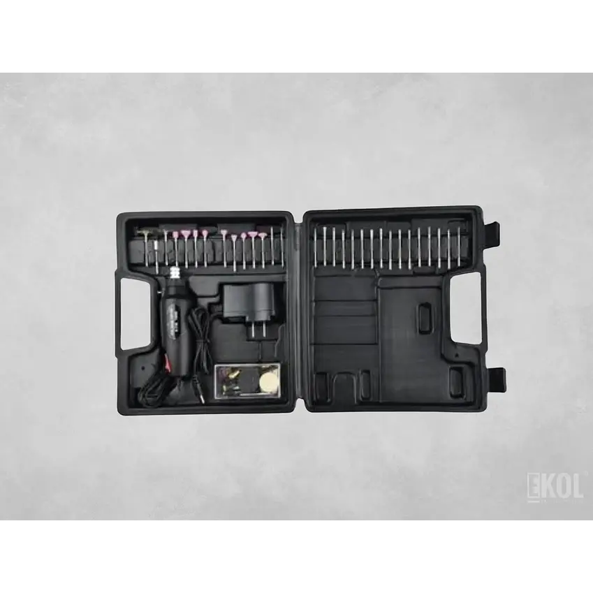 Taladro Rotativo Precisión Pasatiempos 60 Piezas + Accesorios 1