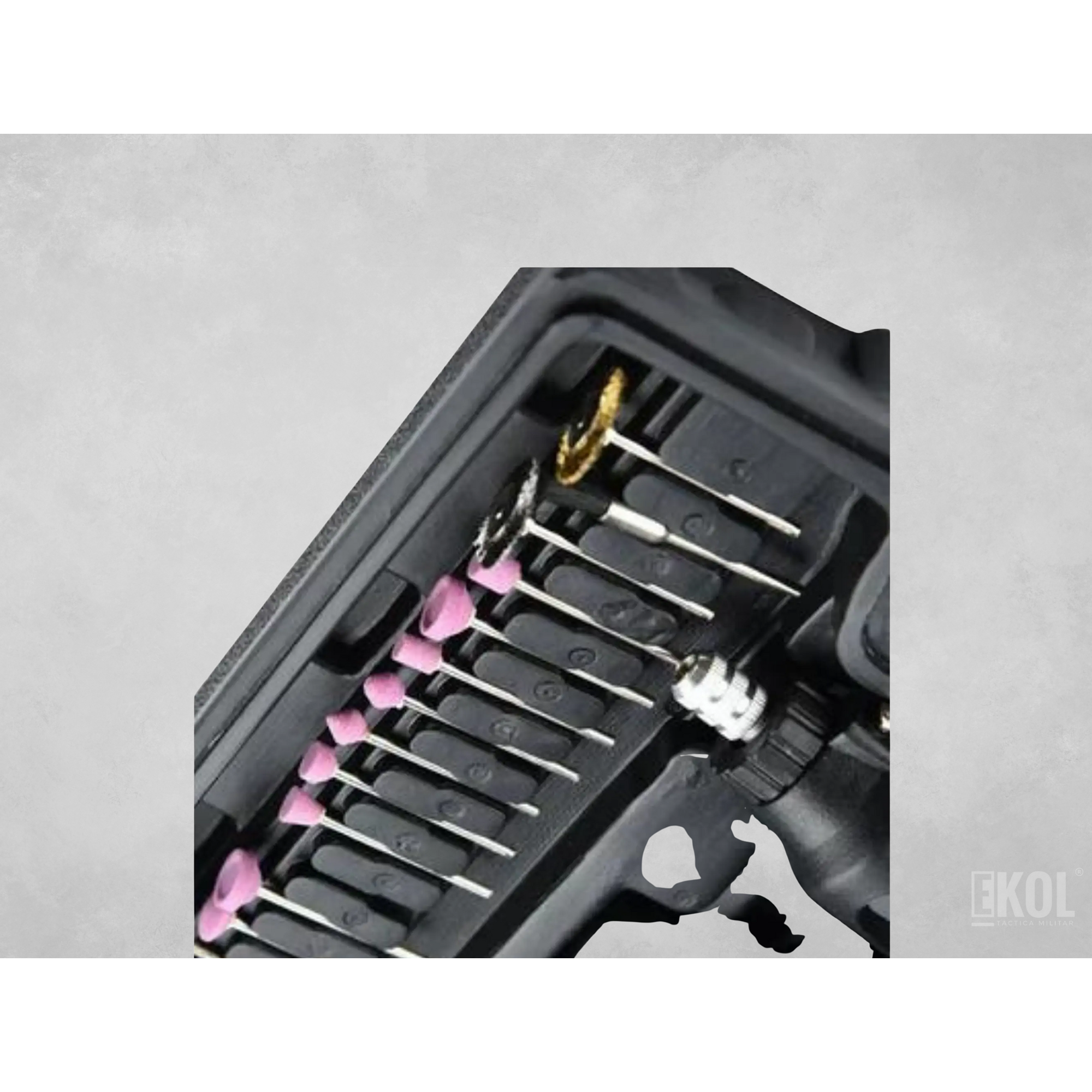 Taladro Rotativo Precisión Pasatiempos 60 Piezas + Accesorios 5