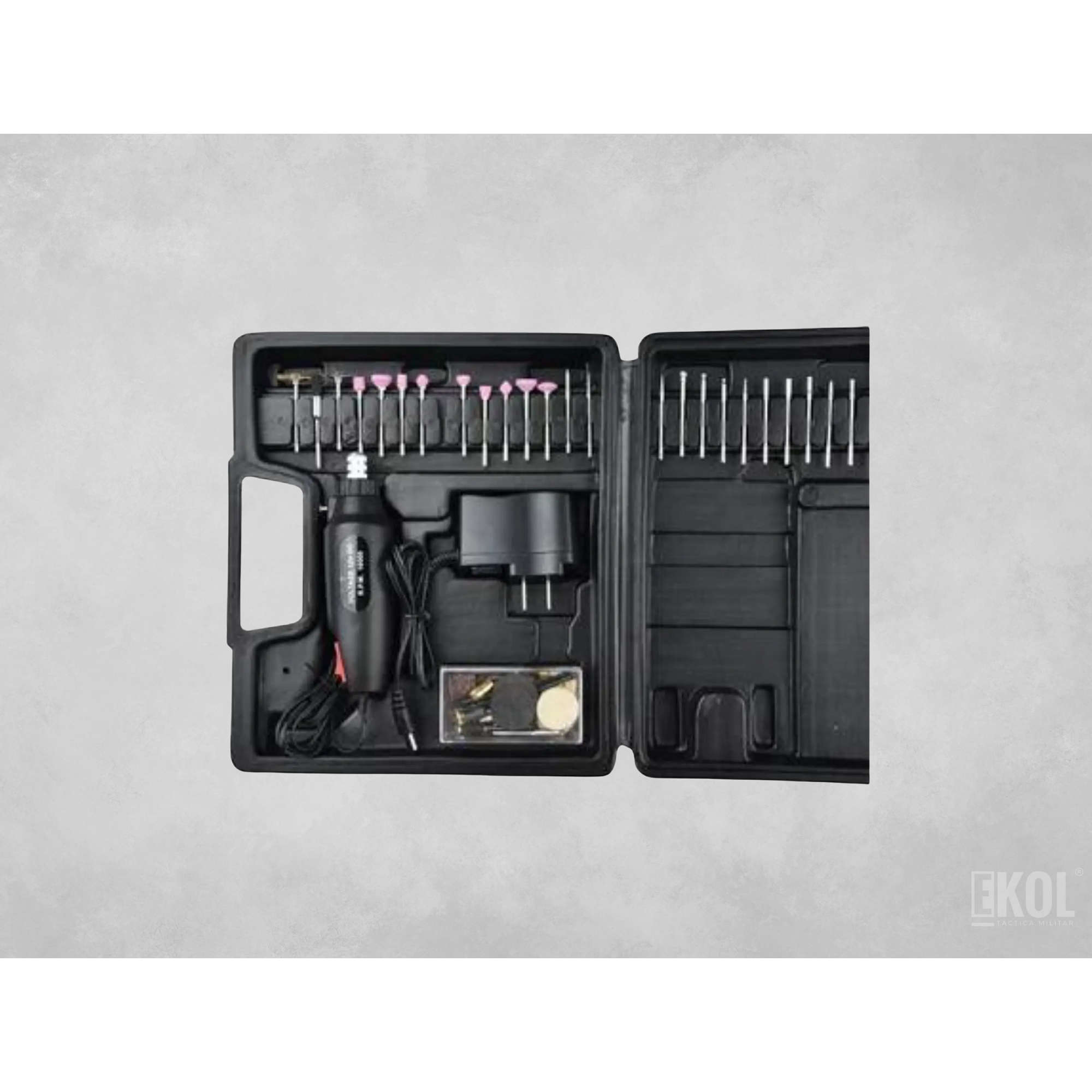 Taladro Rotativo Precisión Pasatiempos 60 Piezas + Accesorios 2