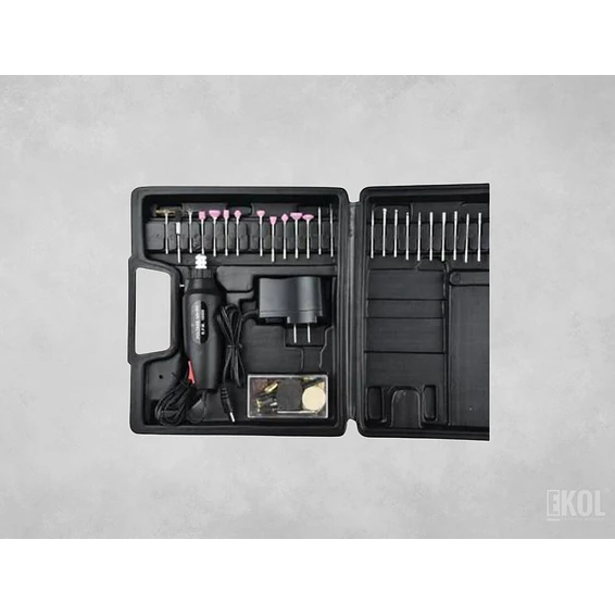 Taladro Rotativo Precisión Pasatiempos 60 Piezas + Accesorios 2