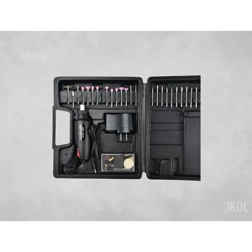 Taladro Rotativo Precisión Pasatiempos 60 Piezas + Accesorios 2