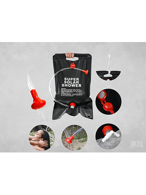 Ducha Solar para Camping Playa Baño 20 L