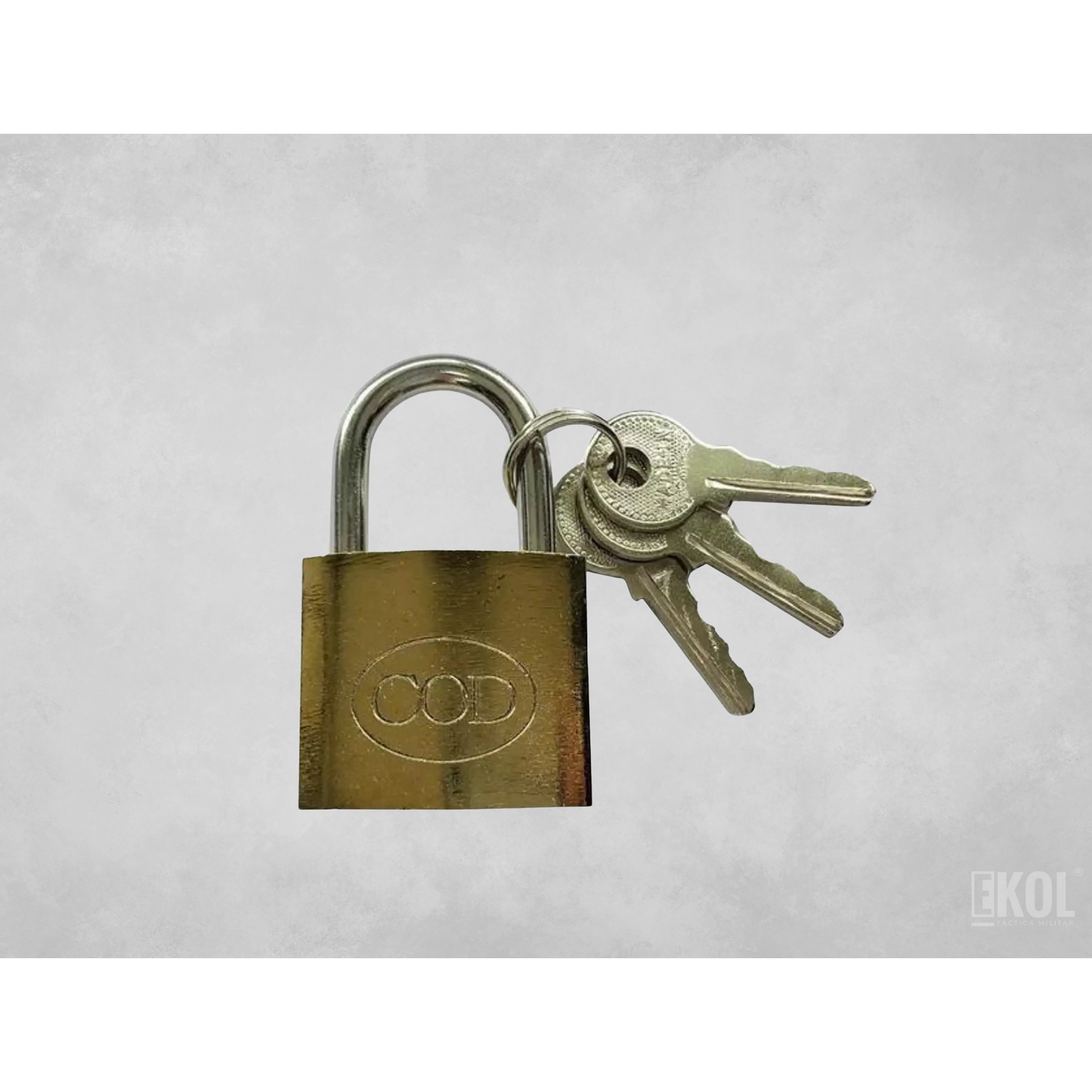 Candado Seguridad + Tres Llaves Cod 38mm 1