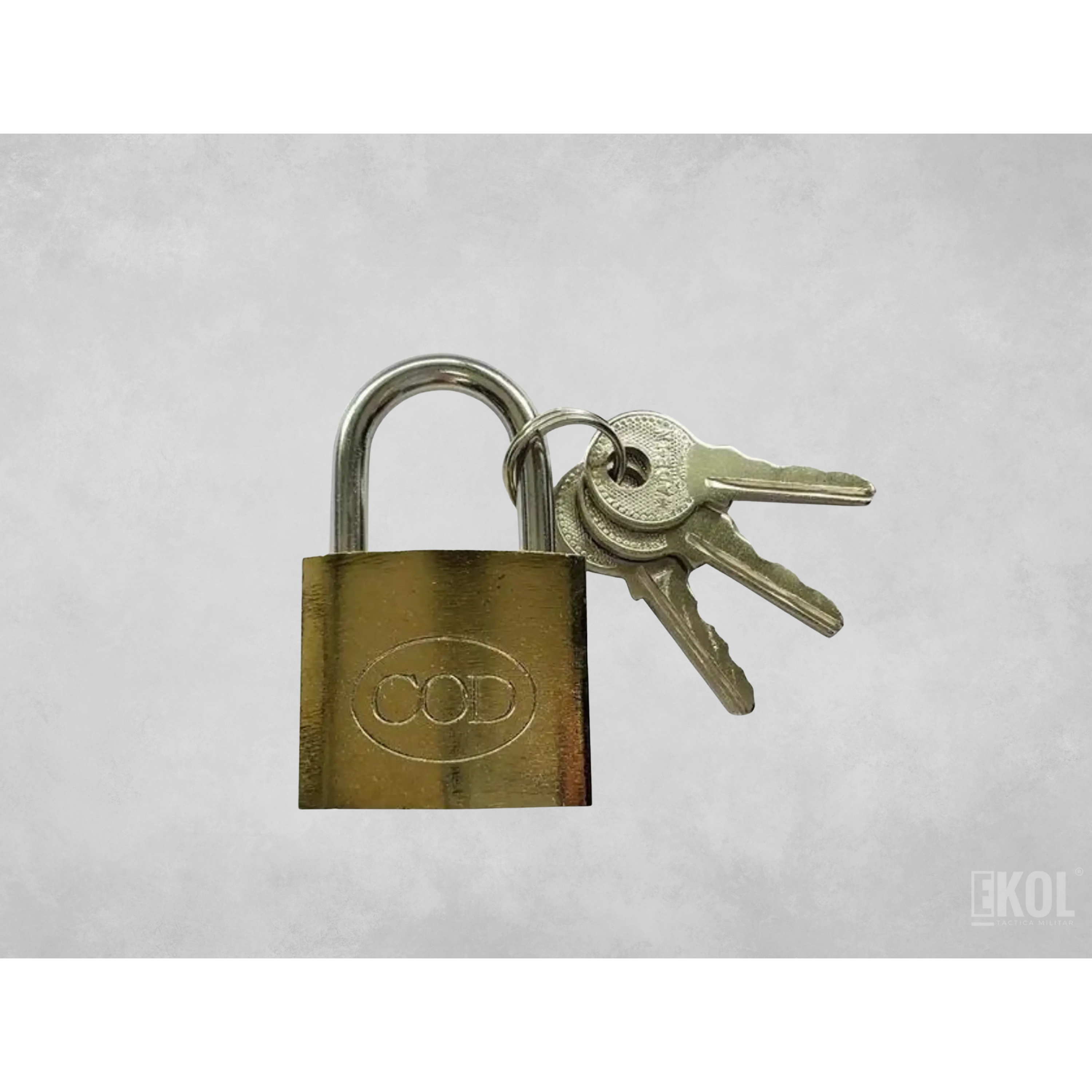 Candado Seguridad + Tres Llaves Cod 38mm 1