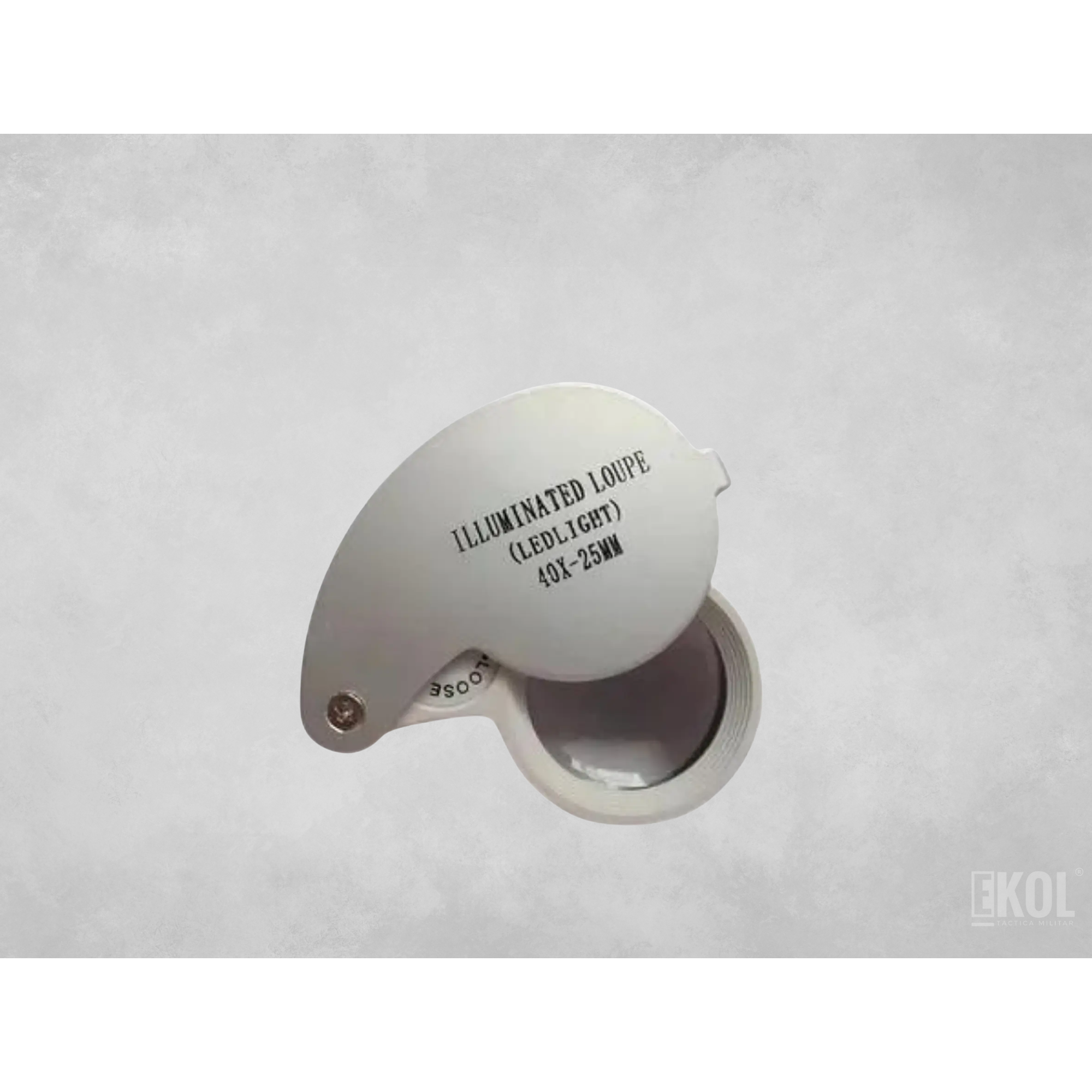 LUPA BOLSILLO 40X - LUZ LED 2