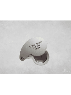 LUPA BOLSILLO 40X - LUZ LED
