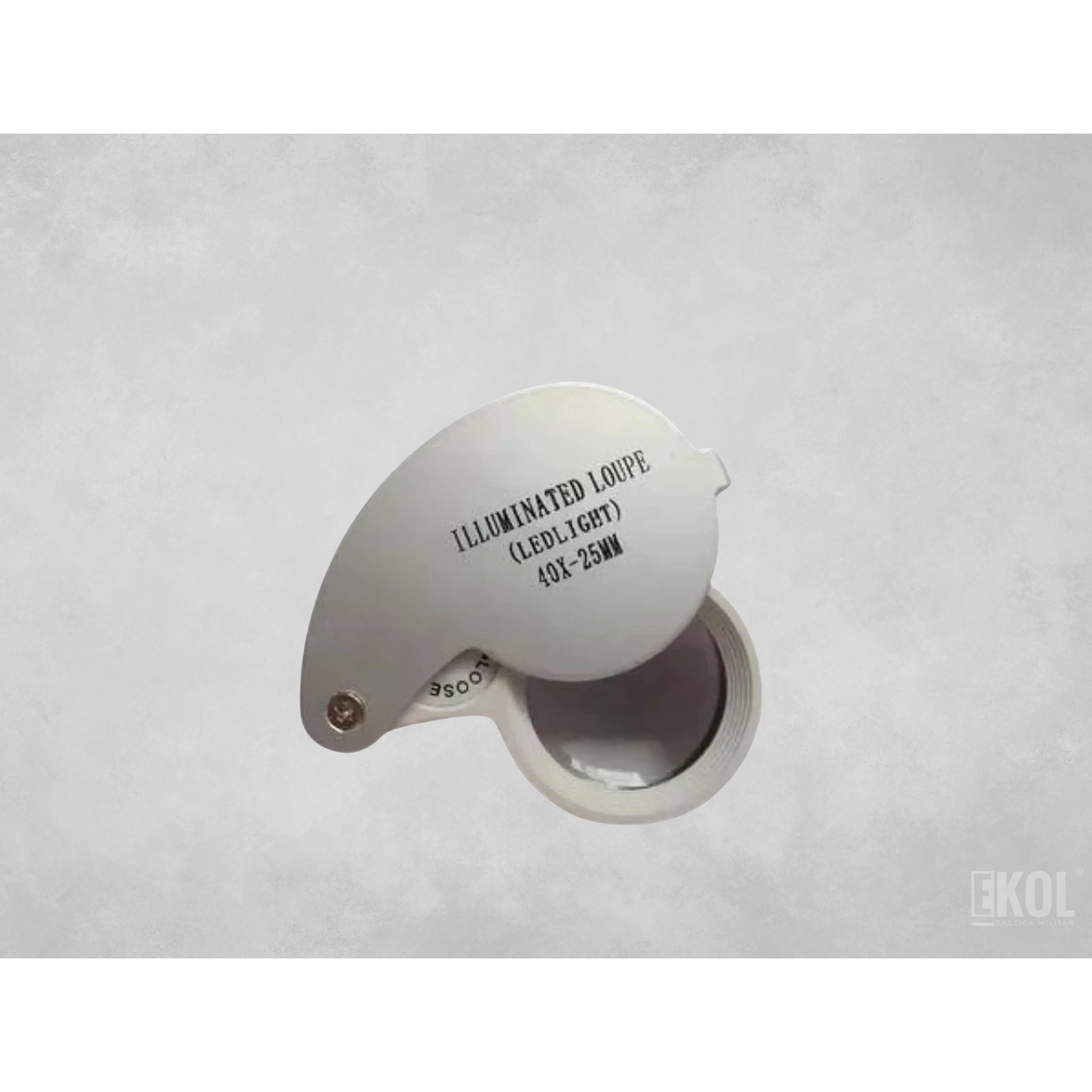 LUPA BOLSILLO 40X - LUZ LED 2