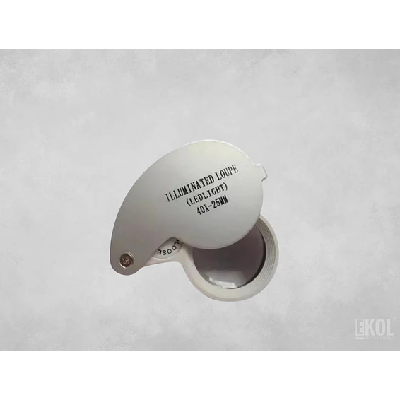 LUPA BOLSILLO 40X - LUZ LED 2