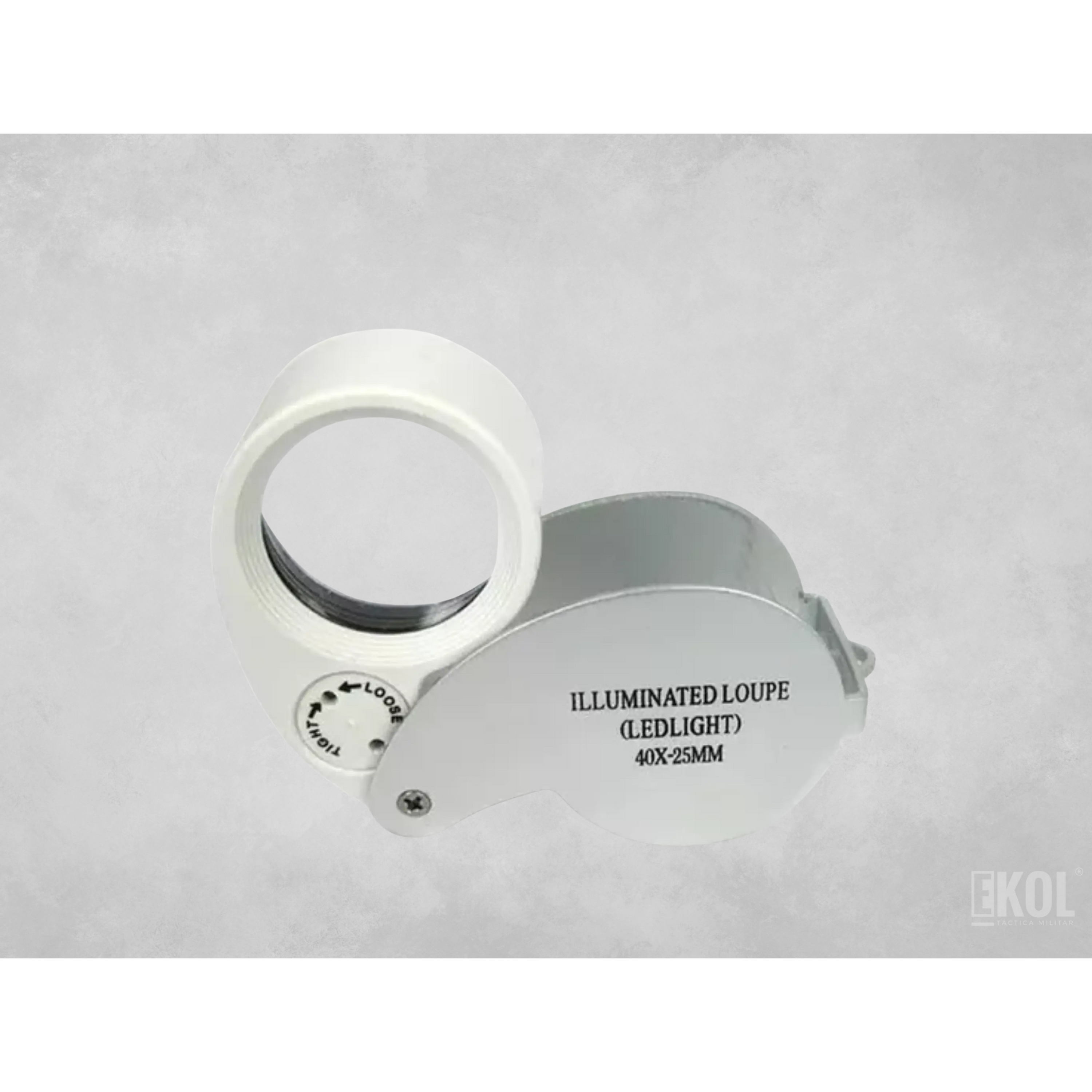 LUPA BOLSILLO 40X - LUZ LED 1